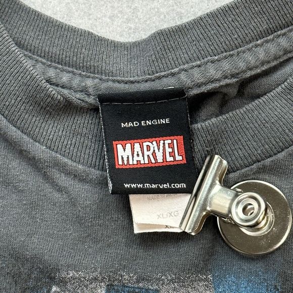 Marvel Shirt Mens XL Gray Mad Engine Marvel Avengers Comics Iron Man Hulk Thor - Picture 6 of 13